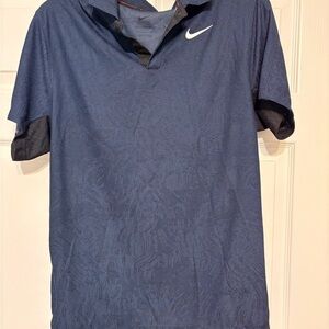 NWOT Mens Nike Blue Polo Shirt